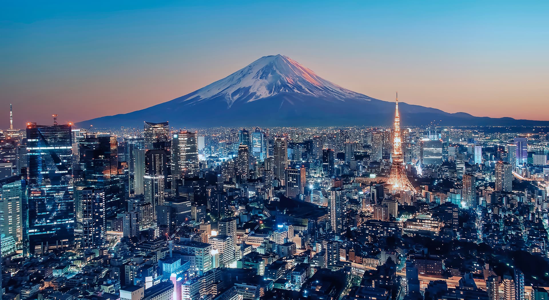 Tokyo city skyline